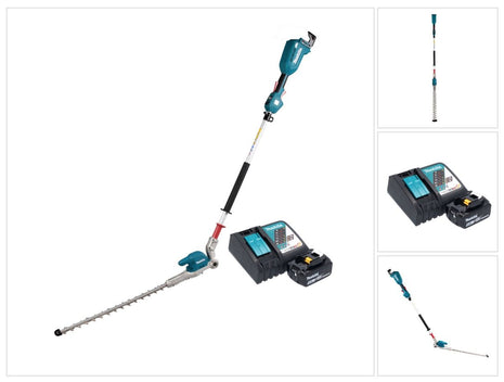 Makita DUN 500 WRT Taille-haies sans fil 18 V 50 cm Brushless + 1x batterie 5,0 Ah + chargeur