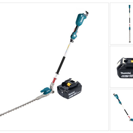 Cortasetos a batería Makita DUN 500 WRG 18 V 50 cm sin escobillas + 1x batería 6,0 Ah + cargador