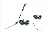 Cortasetos a batería Makita DUN 500 WRG2 18 V 50 cm sin escobillas + 2x baterías 6,0 Ah + cargador