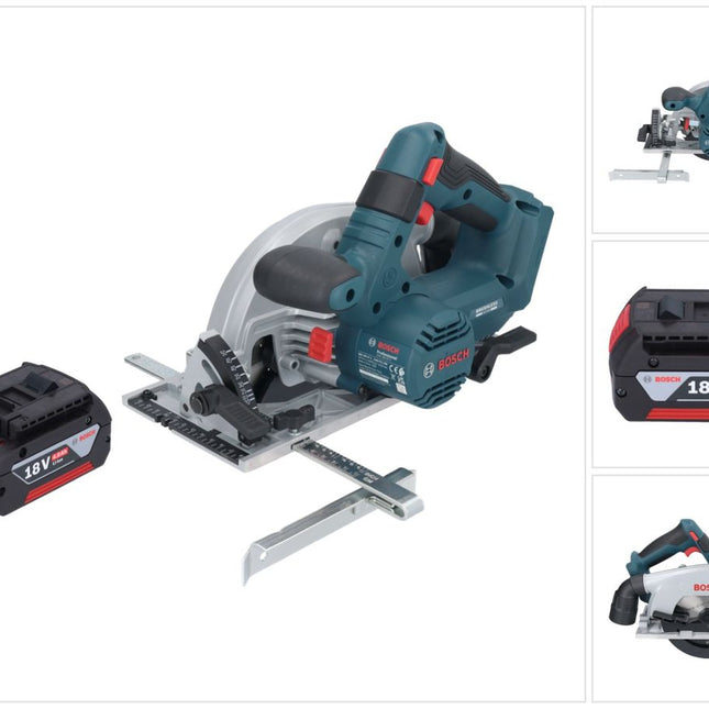 Bosch GKS 18V-57-2 Professional Akku Handkreissäge 18 V 165 mm Brushless + 1x Akku 4,0 Ah - ohne Ladegerät