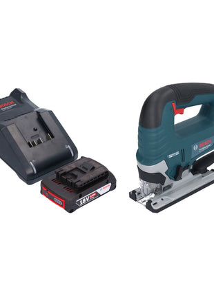 Bosch GST 18V-125 B Sierra de calar inalámbrica profesional 18 V 125 mm sin escobillas + 1x batería 2,0 Ah + cargador