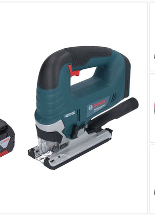 Bosch GST 18V-125 B Sierra de calar inalámbrica profesional 18 V 125 mm sin escobillas + 1x batería 4,0 Ah - sin cargador