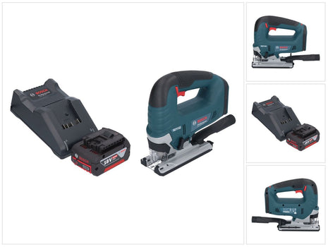 Bosch GST 18V-125 B Profesjonalna wyrzynarka akumulatorowa 18 V 125 mm bezszczotkowa + 1x akumulator 4,0 Ah + ładowarka