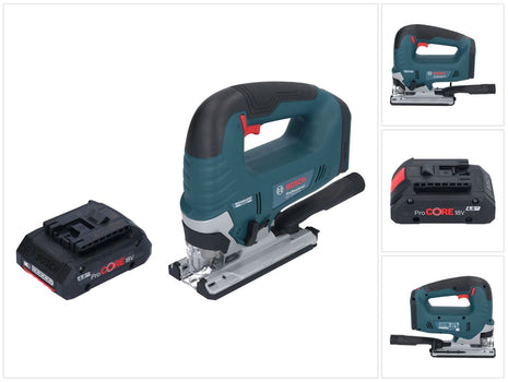 Bosch GST 18V-125 B Seghetto alternativo professionale a batteria 18 V 125 mm senza spazzole + 1x batteria ricaricabile ProCORE 4,0 Ah - senza caricabatterie