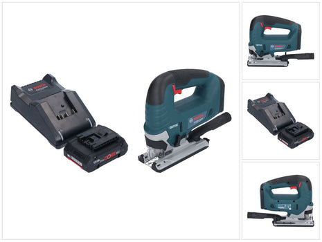 Bosch GST 18V-125 B Professional Scie sauteuse sans fil 18 V 125 mm Brushless + 1x batterie ProCORE 4,0 Ah + chargeur