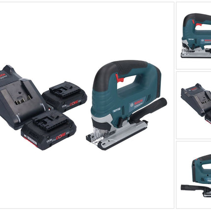 Bosch GST 18V-125 B Sierra de calar profesional sin cable 18 V 125 mm sin escobillas + 2x batería ProCORE 4,0 Ah + cargador