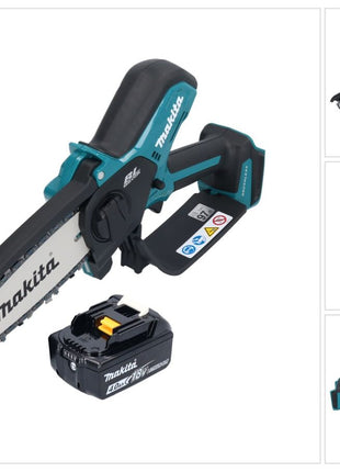 Makita DUC 150 M Tronconneuse d'elagage sans fil 18 V 15 cm Brushless + 1x batterie 4,0 Ah - sans chargeur