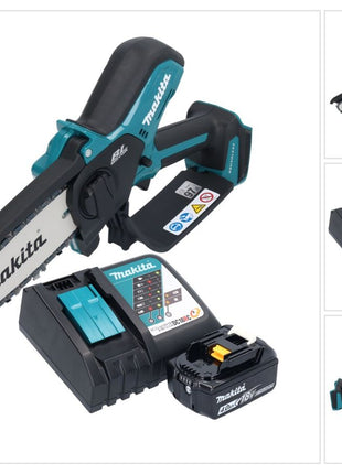 Motosierra a batería Makita DUC 150 RM 18 V 15 cm sin escobillas + 1x batería 4,0 Ah + cargador