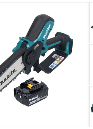 Makita DUC 150 Tronçonneuse d'elagage sans fil 18 V 15 cm brushless + 1x batterie 5,0 Ah - sans chargeur