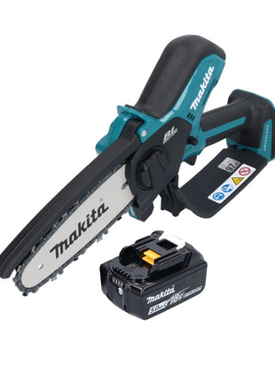 Makita DUC 150 Tronçonneuse d'elagage sans fil 18 V 15 cm brushless + 1x batterie 5,0 Ah - sans chargeur