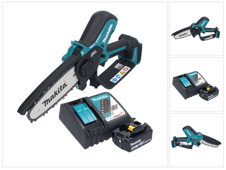 Makita DUC 150 RG Motosega a batteria 18 V 15 cm senza spazzole + 1x batteria 6,0 Ah + caricatore