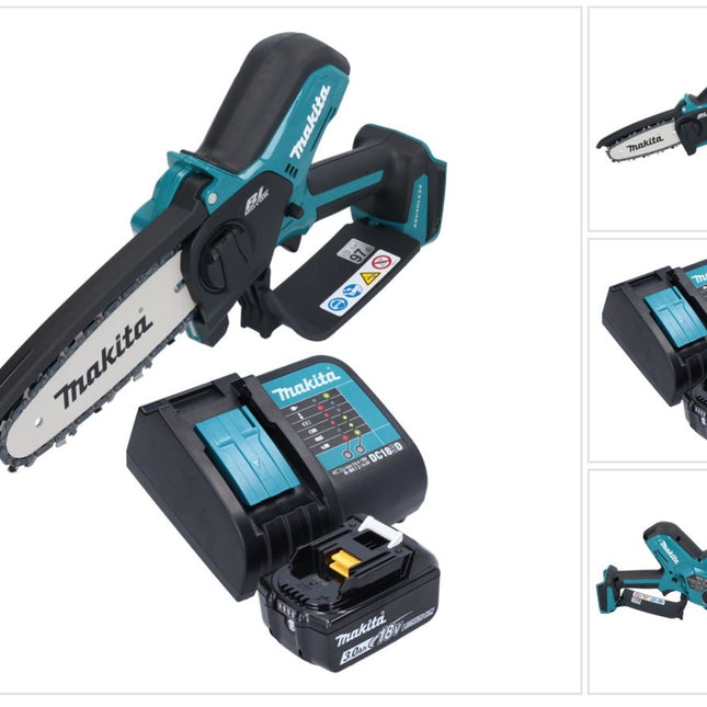 Motosierra sin cable Makita DUC 150 SF 18 V 15 cm sin escobillas + 1x batería 3,0 Ah + cargador