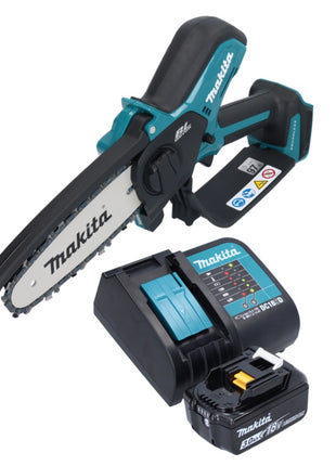 Motosierra a batería Makita DUC 150 SF 18 V 15 cm sin escobillas + 1x batería 3,0 Ah + cargador