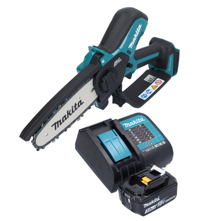 Makita DUC 150 SF 18 V 15 cm Tronçonneuse d'elagage sans fil + 1x Batterie 3,0 Ah + chargeur