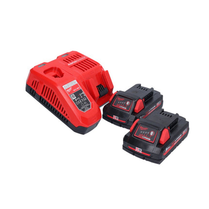 Martillo combinado a batería Milwaukee M18 BLHX-302X 18 V 2,3 J sin escobillas + 2x baterías 3,0 Ah + cargador + caja HD