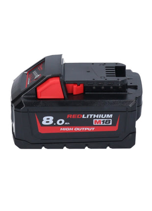 Martillo combinado a batería Milwaukee M18 BLHX-801X 18 V 2,3 J sin escobillas + 1x batería 8,0 Ah + caja HD - sin cargador