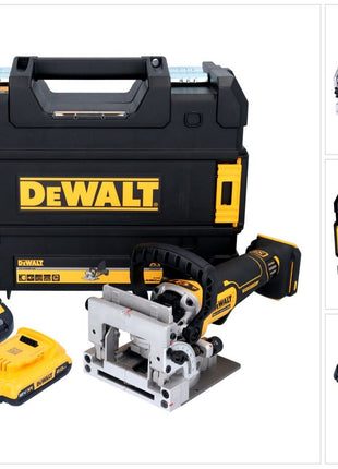 DeWalt DCW 682 D1T coupe-goujon plat sur batterie 18 V 102 x 20 mm sans balais + 1x batterie 2,0 Ah + chargeur + TSTAK