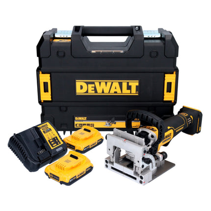 DeWalt DCW 682 D2T Fraiseuse sans fil pour chevilles plates 18 V 102 x 20 mm Brushless + 2x batterie 2,0 Ah + chargeur + TSTAK