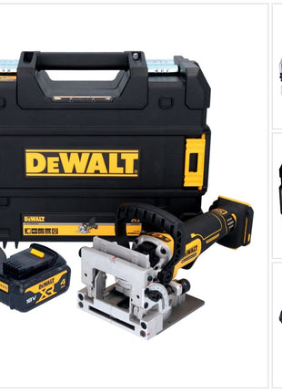 Akumulatorowy frez do kołków płaskich DeWalt DCW 682 M1T 18 V 102 x 20 mm bezszczotkowy + 1x akumulator 4,0 Ah + ładowarka + TSTAK