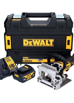 Akumulatorowy frez do kołków płaskich DeWalt DCW 682 M1T 18 V 102 x 20 mm bezszczotkowy + 1x akumulator 4,0 Ah + ładowarka + TSTAK