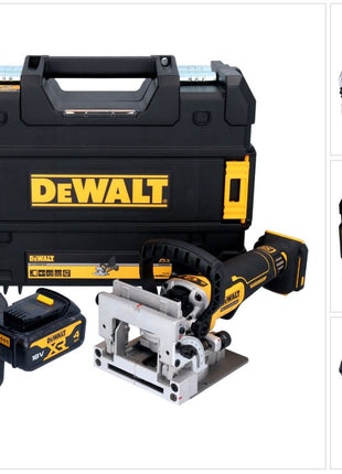 Akumulatorowy frez do kołków płaskich DeWalt DCW 682 M2T 18 V 102 x 20 mm bezszczotkowy + 2x akumulator 4,0 Ah + ładowarka + TSTAK