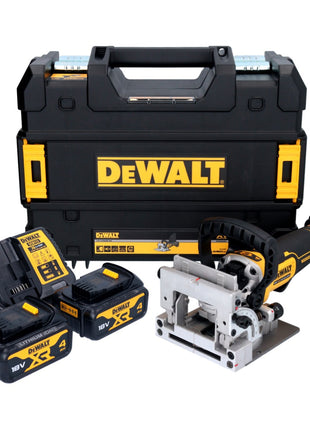 Akumulatorowy frez do kołków płaskich DeWalt DCW 682 M2T 18 V 102 x 20 mm bezszczotkowy + 2x akumulator 4,0 Ah + ładowarka + TSTAK