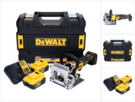 Akumulatorowy frez do kołków płaskich DeWalt DCW 682 P2T 18 V 102 x 20 mm bezszczotkowy + 2x akumulator 5,0 Ah + ładowarka + TSTAK