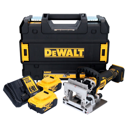 DeWalt DCW 682 P2T Fraiseuse à lamelles sans fil 18 V 102 x 20 mm sans balai + 2x batterie 5,0 Ah + chargeur + TSTAK