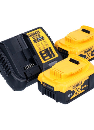 Cortadora de tacos planos a batería DeWalt DCW 682 P2T 18 V 102 x 20 mm sin escobillas + 2x batería 5,0 Ah + cargador + TSTAK