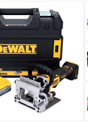 DeWalt DCW 682 NT cortador de tacos planos a batería 18 V 102 x 20 mm sin escobillas + 1x batería Powerstack 5,0 Ah + TSTAK - sin cargador