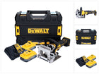 Cortadora de tacos planos a batería DeWalt DCW 682 H2T 18 V 102 x 20 mm sin escobillas + 2x batería Powerstack 5,0 Ah + cargador + TSTAK