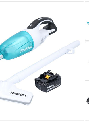 Makita DCL 181 FM1WX aspirador inalámbrico 18 V 53 mbar 0,65 L + 1x batería 4,0 Ah - sin cargador