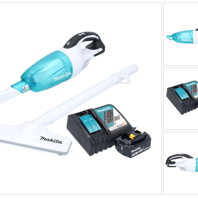 Makita DCL 181 FRM1WX Cordless hoover 18 V 53 mbar 0.65 L + 1x rechargeable battery 4.0 Ah + charger