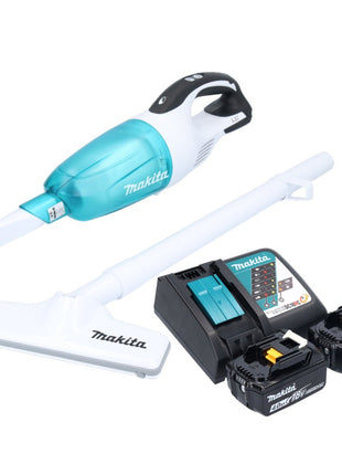 Makita DCL 181 FRMWX aspirateur sans fil 18 V 53 mbar 0,65 L + 2x batterie rechargeable 4,0 Ah + chargeur