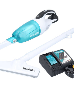 Makita DCL 181 FRT1WX Akku Staubsauger 18 V 53 mbar 0,65 L + 1x Akku 5,0 Ah + Ladegerät