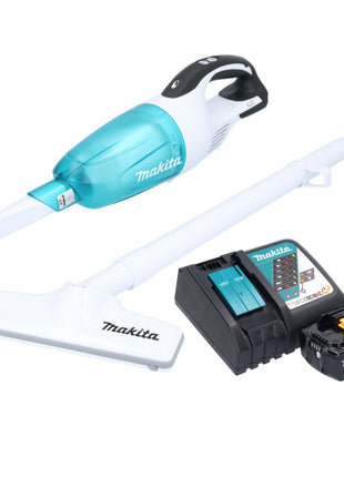 Makita DCL 181 FRTWX aspirateur sans fil 18 V 53 mbar 0,65 L + 2x batterie rechargeable 5,0 Ah + chargeur