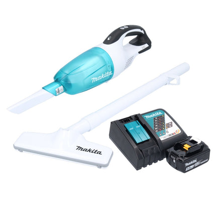 Aspiratore a batteria Makita DCL 181 FRTWX 18 V 53 mbar 0,65 L + 2x batteria ricaricabile 5,0 Ah + caricatore