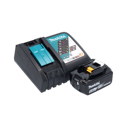 Aspiratore a batteria Makita DCL 181 FRTWX 18 V 53 mbar 0,65 L + 2x batteria ricaricabile 5,0 Ah + caricatore