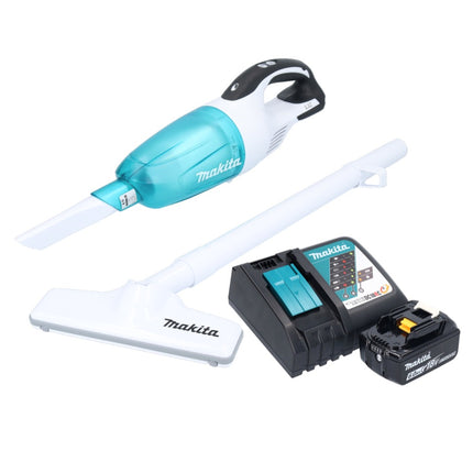 Aspiratore a batteria Makita DCL 181 FRG1WX 18 V 53 mbar 0,65 L + 1x batteria ricaricabile 6,0 Ah + caricatore