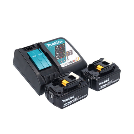 Aspiratore a batteria Makita DCL 181 FRGWX 18 V 53 mbar 0,65 L + 2x batteria ricaricabile 6,0 Ah + caricatore