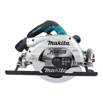 Sierra circular a batería Makita DHS 900 PF2U 36 V (2x 18 V) 235 mm sin escobillas + 2x batería 3,0 Ah + cargador doble + adaptador Bluetooth