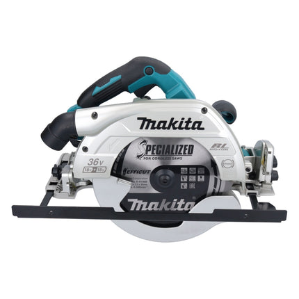 Sierra circular a batería Makita DHS 900 M2U 36 V (2x 18 V) 235 mm sin escobillas + 2x batería 4,0 Ah + adaptador Bluetooth - sin cargador