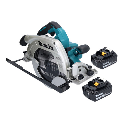 Sierra circular a batería Makita DHS 900 T2U 36 V (2x 18 V) 235 mm sin escobillas + 2x batería 5,0 Ah + adaptador Bluetooth - sin cargador
