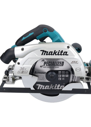 Sierra circular a batería Makita DHS 900 G2U 36 V (2x 18 V) 235 mm sin escobillas + 2x batería 6,0 Ah + adaptador Bluetooth - sin cargador