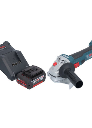 Bosch GWS 18V-7 Professional Akku Winkelschleifer 18 V 125 mm Brushless + 1x Akku 4,0 Ah + Ladegerät