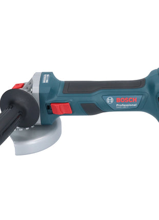 Amoladora angular a batería Bosch GWS 18V-7 Professional 18 V 125 mm sin escobillas + 2x baterías 4,0 Ah + cargador