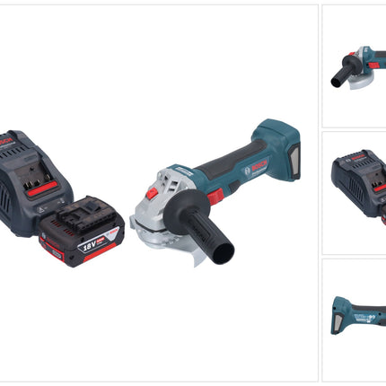Bosch GWS 18V-7 Smerigliatrice angolare professionale a batteria 18 V 125 mm brushless + 1x batteria ricaricabile 5,0 Ah + caricabatterie