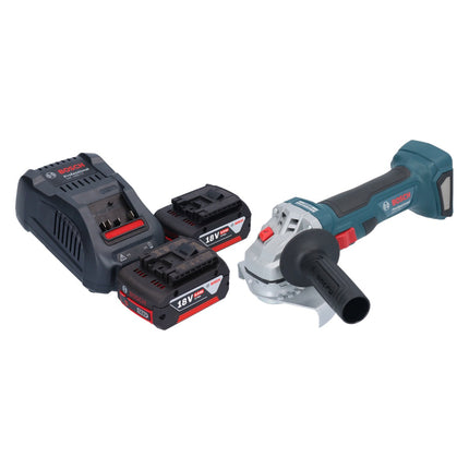 Bosch GWS 18V-7 Professional cordless angle grinder 18 V 125 mm brushless + 2x rechargeable battery 5.0 Ah + charger