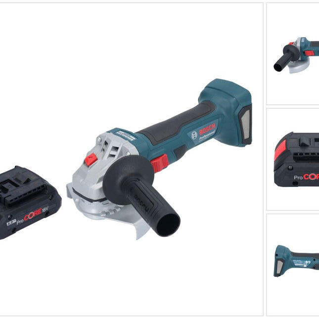 Bosch GWS 18V-7 Amoladora angular profesional sin cable 18 V 125 mm sin escobillas + 1x acumulador ProCORE 4,0 Ah - sin cargador