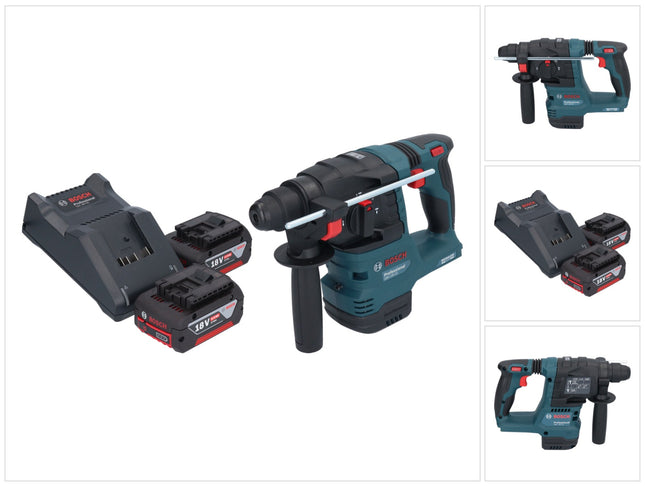 Taladro percutor a batería Bosch GBH 18V-22 Professional 18 V 1,9 J SDS Plus Brushless + 2x batería recargable 4,0 Ah + cargador
